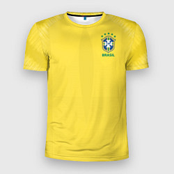 Футболка спортивная мужская Бразилия: ЧМ-2018, цвет: 3D-принт