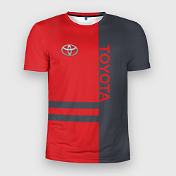 Футболка спортивная мужская Toyota, цвет: 3D-принт