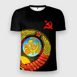 Футболка спортивная мужская Герб СССР, цвет: 3D-принт
