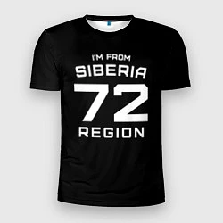 Футболка спортивная мужская Im from Siberia: 72 Region, цвет: 3D-принт