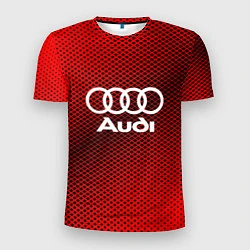 Футболка спортивная мужская Audi: Red Carbon, цвет: 3D-принт