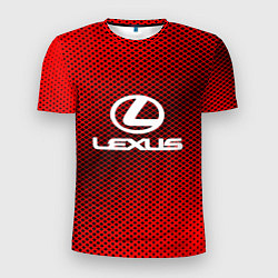 Футболка спортивная мужская Lexus: Red Carbon, цвет: 3D-принт