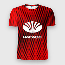 Футболка спортивная мужская Daewoo: Red Carbon, цвет: 3D-принт