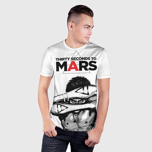 Мужская спорт-футболка 30 STM: Jared Leto / 3D-принт – фото 3