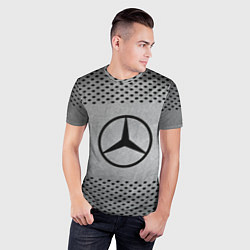 Футболка спортивная мужская Mercedes-Benz: Hardened Steel, цвет: 3D-принт — фото 2
