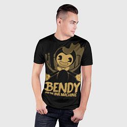 Футболка спортивная мужская Bendy And the ink machine, цвет: 3D-принт — фото 2