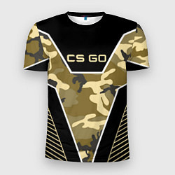 Мужская спорт-футболка CS:GO Khaki Camo