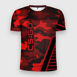 Мужская спорт-футболка CS:GO Red Camo