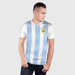 Футболка спортивная мужская Сборная Аргентины, цвет: 3D-принт — фото 2