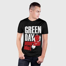 Футболка спортивная мужская Green Day: American Idiot, цвет: 3D-принт — фото 2