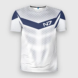 Футболка спортивная мужская N7: White Armor, цвет: 3D-принт