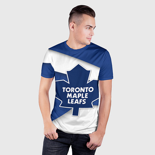 Мужская спорт-футболка Toronto Maple Leafs / 3D-принт – фото 3
