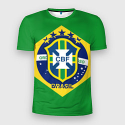 Футболка спортивная мужская CBF Brazil, цвет: 3D-принт
