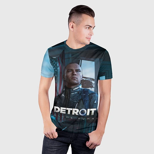 Мужская спорт-футболка Detroit: Markus / 3D-принт – фото 3