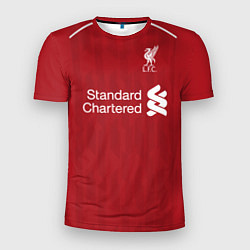 Футболка спортивная мужская FC Liverpool Home 18-19, цвет: 3D-принт