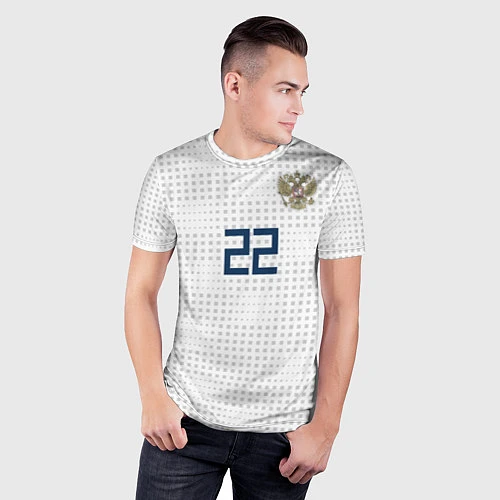 Мужская спорт-футболка Дзюба ЧМ-2018 / 3D-принт – фото 3