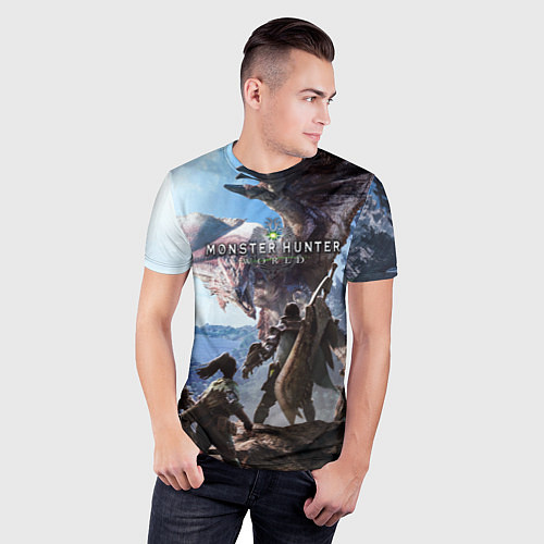 Мужская спорт-футболка Monster Hunter: World / 3D-принт – фото 3
