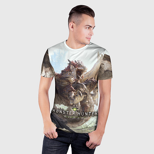Мужская спорт-футболка Monster Hunter: World / 3D-принт – фото 3