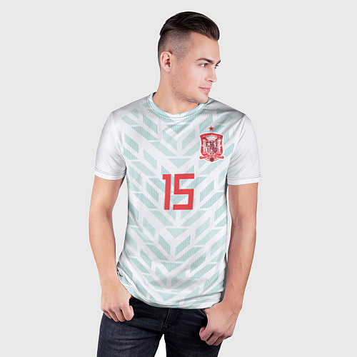 Мужская спорт-футболка Ramos Away WC 2018 / 3D-принт – фото 3
