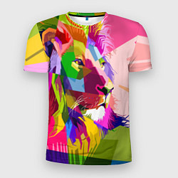 Футболка спортивная мужская Geometry Lion, цвет: 3D-принт