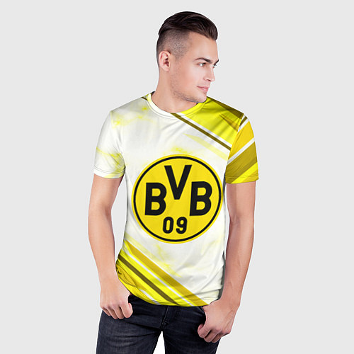 Мужская спорт-футболка Borussia / 3D-принт – фото 3