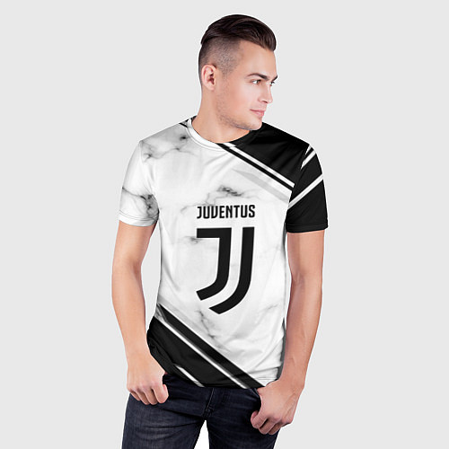 Мужская спорт-футболка Juventus / 3D-принт – фото 3