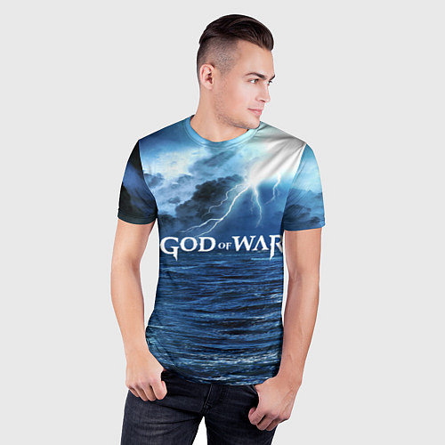 Мужская спорт-футболка God of War: Sea ​​rage / 3D-принт – фото 3