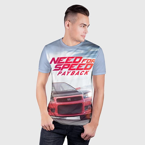 Мужская спорт-футболка Need for Speed: Payback / 3D-принт – фото 3