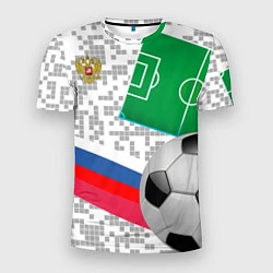 Футболка спортивная мужская Русский футбол, цвет: 3D-принт