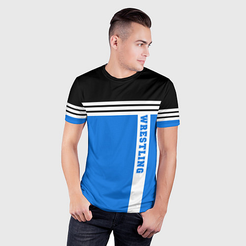 Мужская спорт-футболка Wrestling: Sport Line / 3D-принт – фото 3