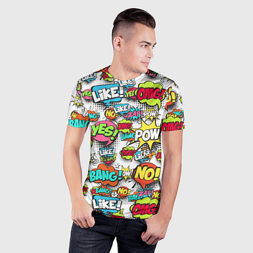 Мужская спорт-футболка Pop art Fashion / 3D-принт – фото 3