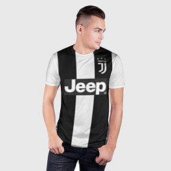Футболка спортивная мужская FC Juventus: Ronaldo Home 18-19, цвет: 3D-принт — фото 2