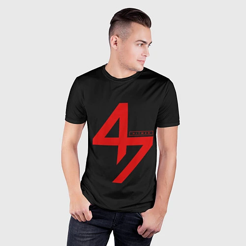 Мужская спорт-футболка Hitman: Agent 47 / 3D-принт – фото 3