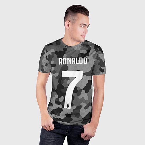 Мужская спорт-футболка Ronaldo 7: Camo Sport / 3D-принт – фото 3