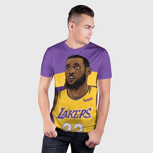 Мужская спорт-футболка LeBron 23: Lakers / 3D-принт – фото 3
