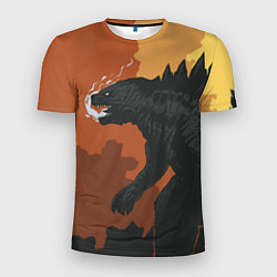 Мужская спорт-футболка Godzilla: Monster Smoke