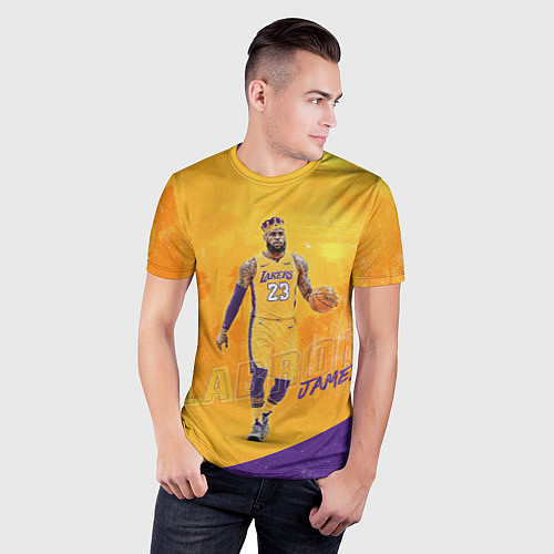 Мужская спорт-футболка LeBron James: NBA Star / 3D-принт – фото 3