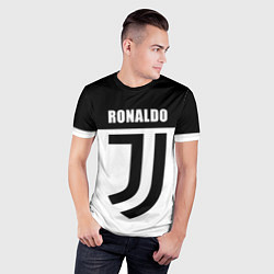 Футболка спортивная мужская Ronaldo Juve, цвет: 3D-принт — фото 2