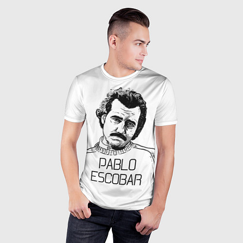 Мужская спорт-футболка Pablo Escobar / 3D-принт – фото 3