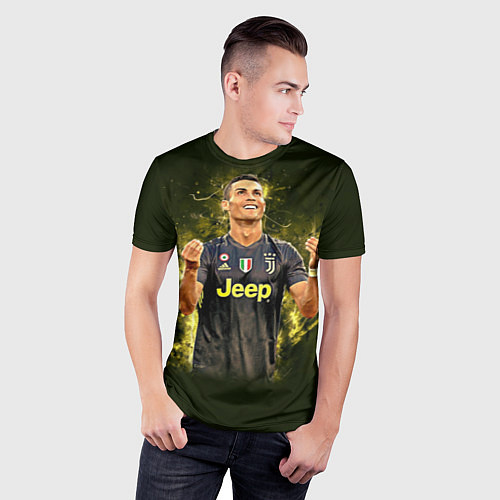 Мужская спорт-футболка Ronaldo: Juve Sport / 3D-принт – фото 3