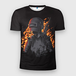 Мужская спорт-футболка PUBG: Flame Soldier