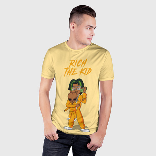 Мужская спорт-футболка Rich The Kid / 3D-принт – фото 3