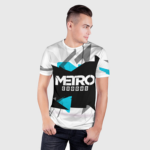 Мужская спорт-футболка Metro: Exodus Sky / 3D-принт – фото 3