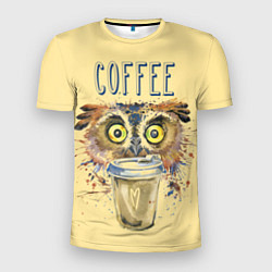 Футболка спортивная мужская Owls like coffee, цвет: 3D-принт