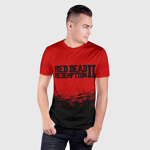 Мужская спорт-футболка Red Dead Redemption II / 3D-принт – фото 3