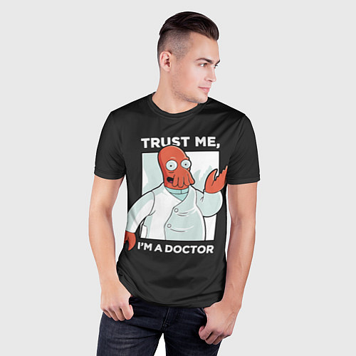 Мужская спорт-футболка Zoidberg: Trust Me / 3D-принт – фото 3