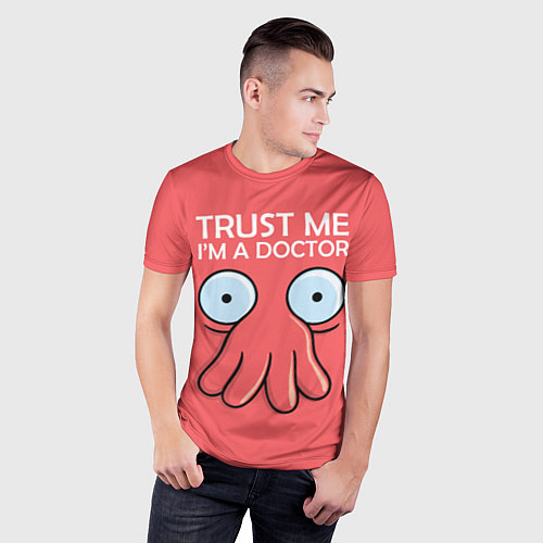 Мужская спорт-футболка Trust Me I'm a Doctor / 3D-принт – фото 3