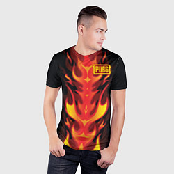 Футболка спортивная мужская PUBG: Hell Flame, цвет: 3D-принт — фото 2