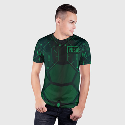 Мужская спорт-футболка PUBG: Green Guard / 3D-принт – фото 3