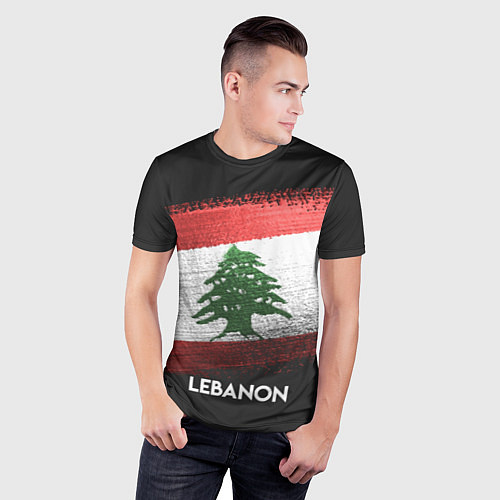 Мужская спорт-футболка Lebanon Style / 3D-принт – фото 3